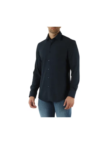 Koszula Boss casual niebieska