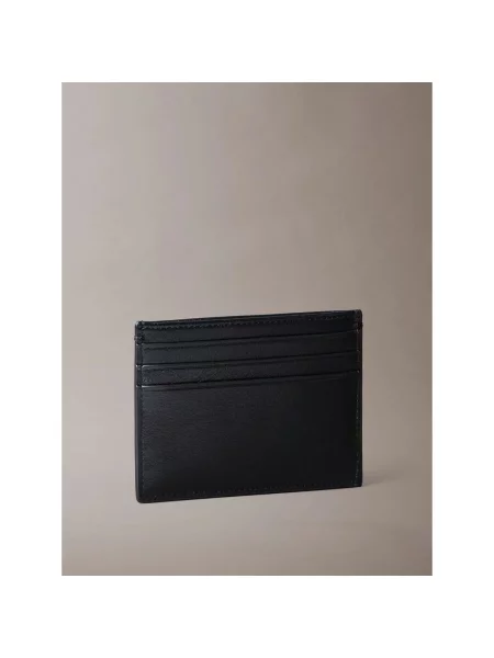 Kožená peňaženka Calvin Klein Jeans čierna