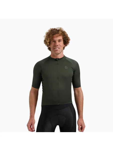 Koszulka rowerowa Rogelli Essential II army green zielona
