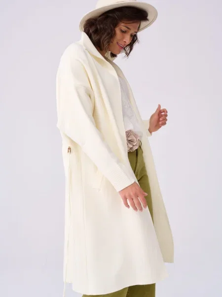 Palton Blue Shadow alb