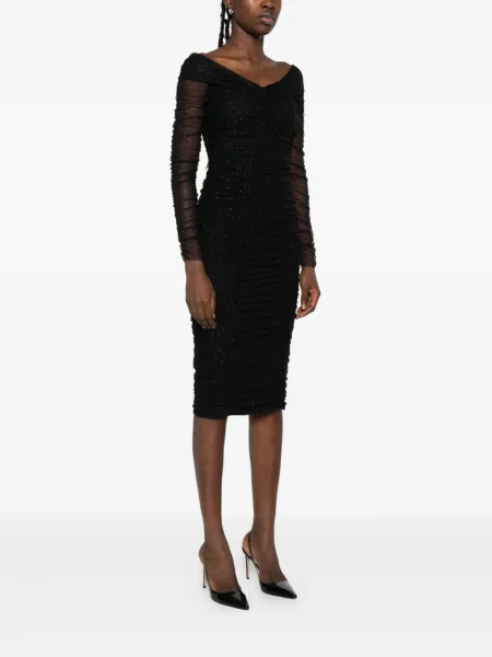 Rochie mini Nissa cu paiete de costum negru