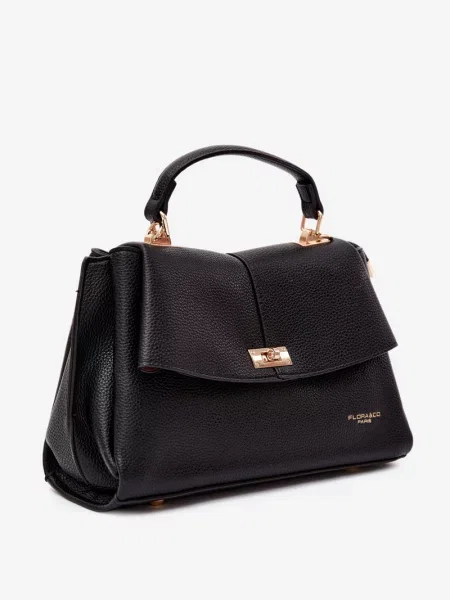 Geantă Flora & Co din piele negru