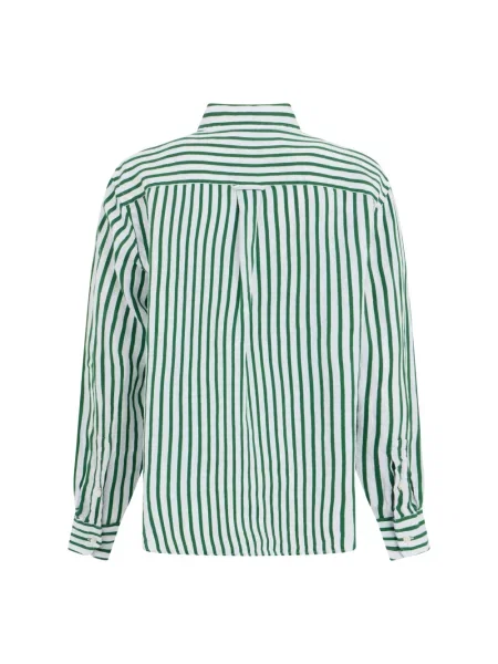 Koszula Polo Ralph Lauren w paski z paskiem zielona