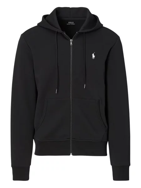 Tricou polo Polo Ralph Lauren cu dungi cu două rânduri de nasturi cu aplicații negru