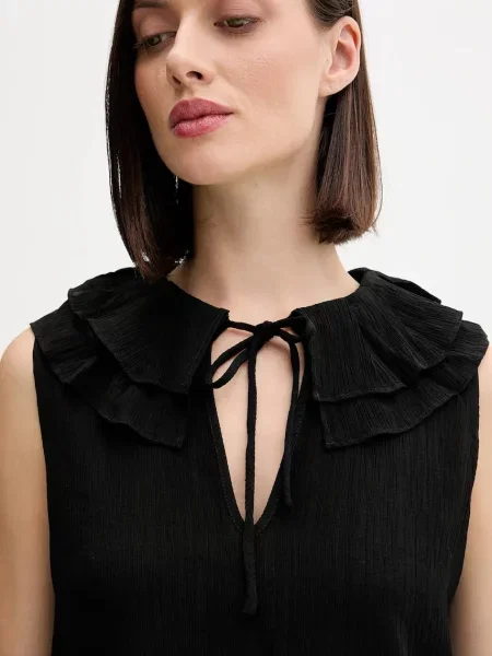 Однотонна блуза Pedro Del Hierro чорна