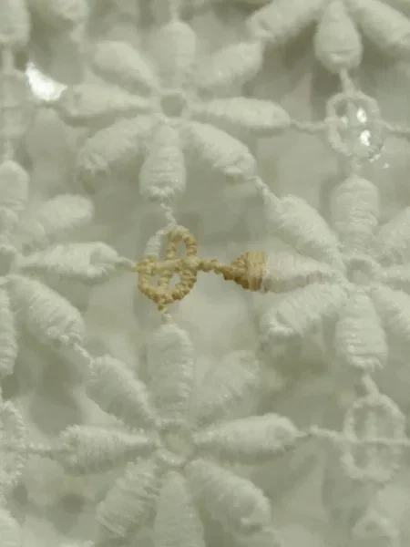 Bluză Self-portrait cu model floral din dantelă alb