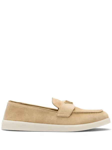 Pantofi loafer Prada din piele de căprioară