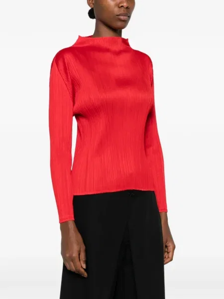 Plisirani top Pleats Please Issey Miyake crvena