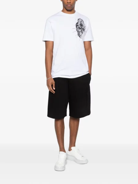 Tricou Philipp Plein cu imagine alb