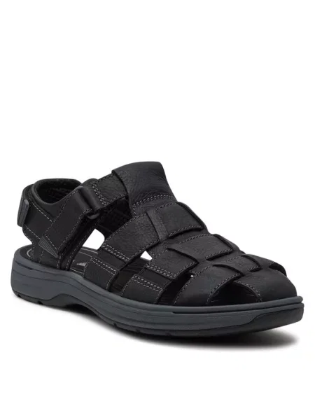 Σανδάλια Clarks Saltway Cove Black Leather μαύρο