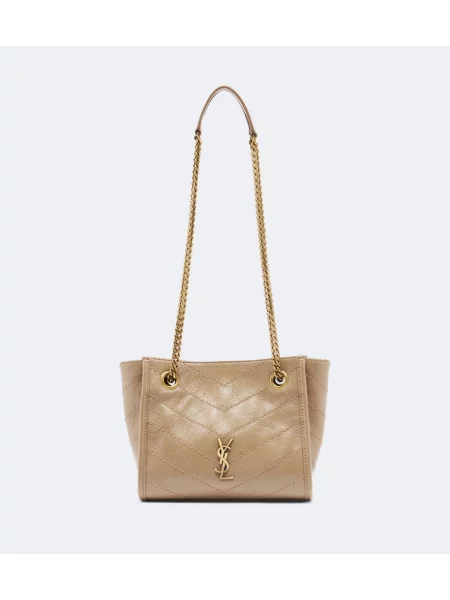 Geantă Saint Laurent din piele bej