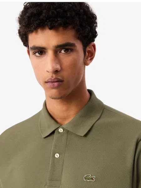 Поло Lacoste зеленое