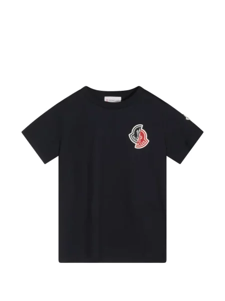 Koszulka dziecięca Moncler Enfant czarna