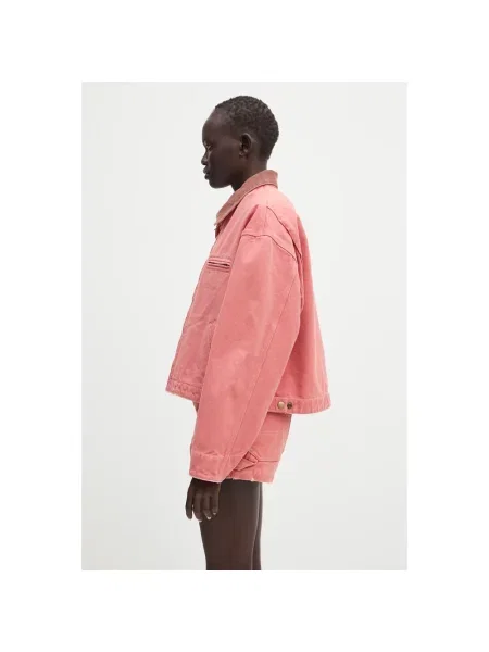 AMBUSH kurtka Cropped Canvas Work Jacket pomarańczowa