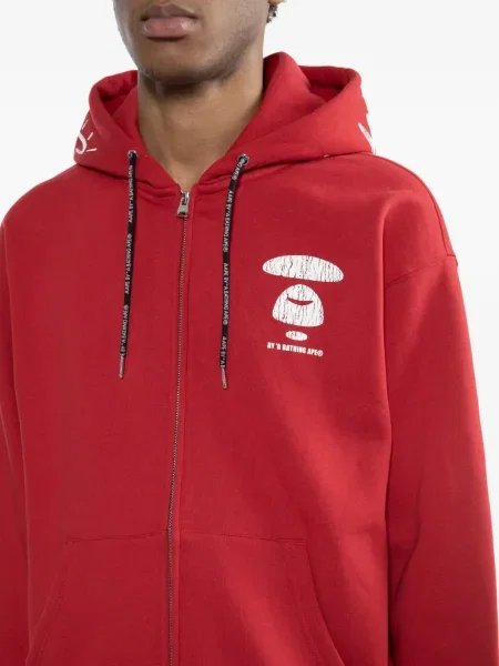 Hanorac cu glugă Aape By A Bathing Ape roșu