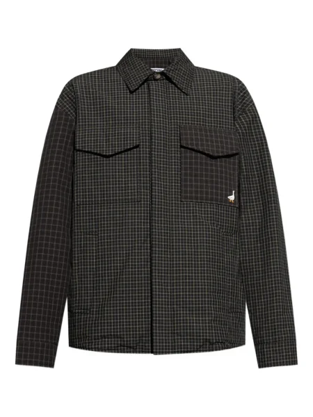 Geacă Moschino în carouri negru