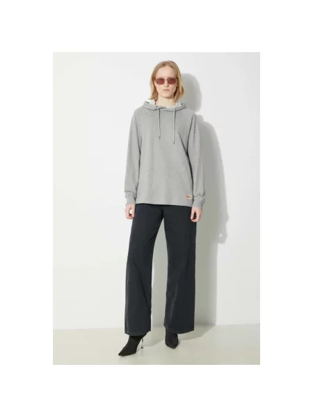 Bluza z kapturem Fjällräven z kapturem szara