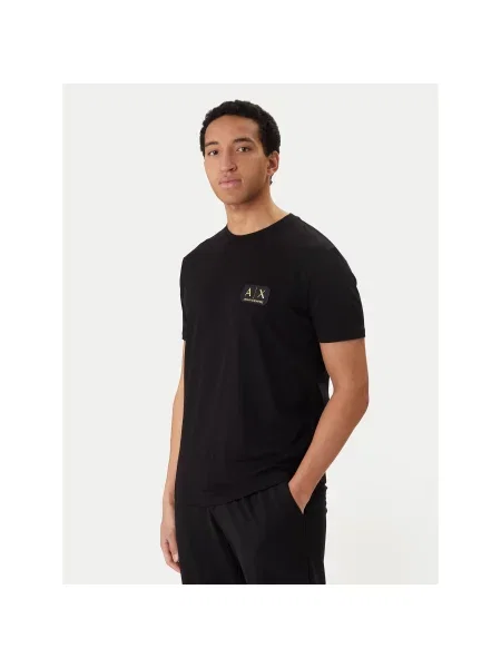 Armani Exchange Majica Regular Fit črna