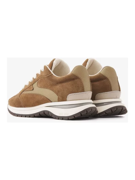 Sneakersy Via Vai skórzane brązowe