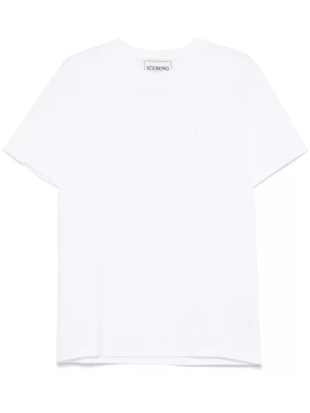 Tricou Iceberg cu broderie alb