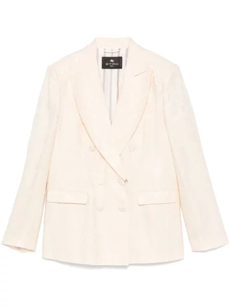Sacou Etro cu model floral din jacard