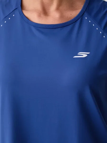 Skechers топ за трениране дамски синьо
