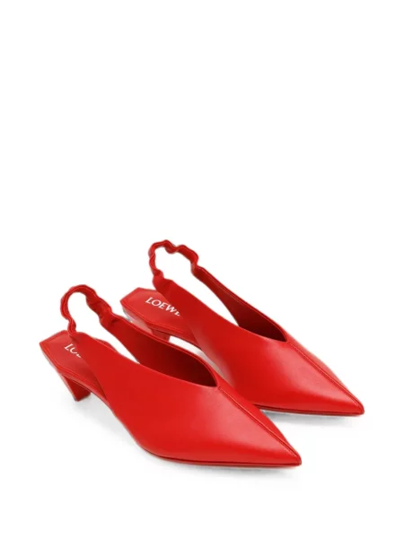 Pantofi cu toc Loewe slingback roșu