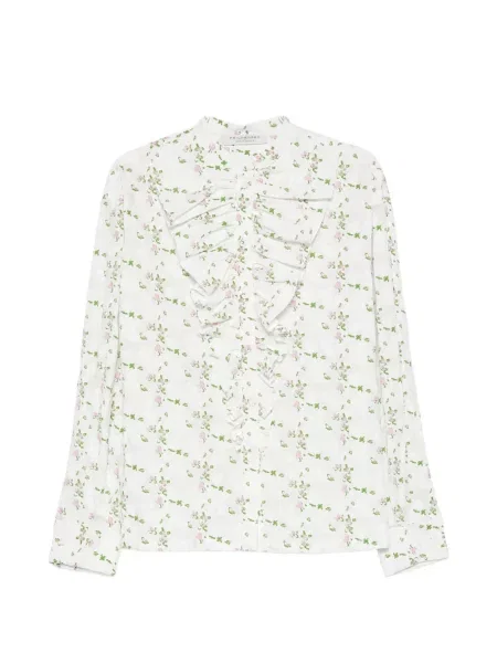 Cămașă Philosophy Di Lorenzo Serafini cu model floral cu imagine alb