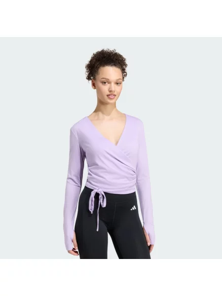 Top Adidas w paski kopertowy