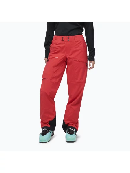 Pantaloni de schi de tură pentru femei Black Diamond Recon LT Stretch coral red negru