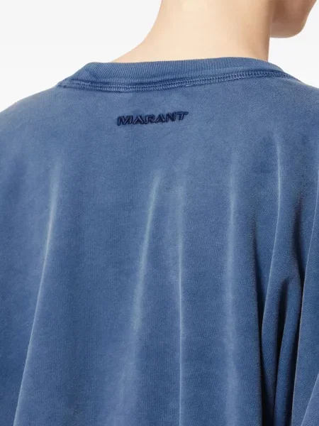 Hanorac Marant Etoile cu broderie albastru