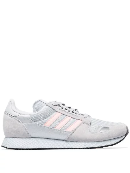 Sneakerși Adidas din piele de căprioară gri