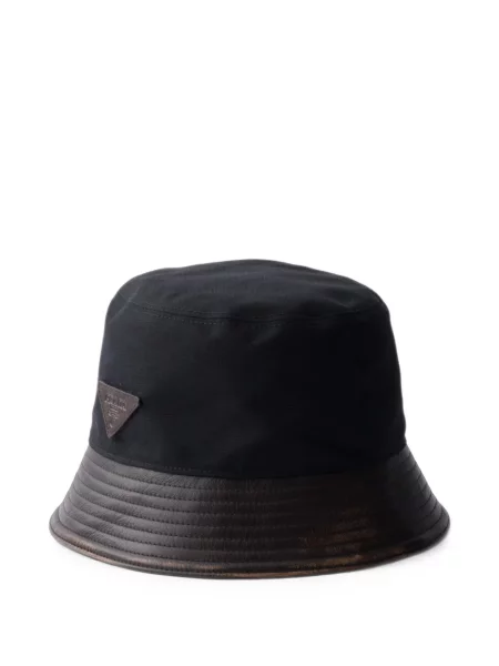 Pălărie Prada din piele negru
