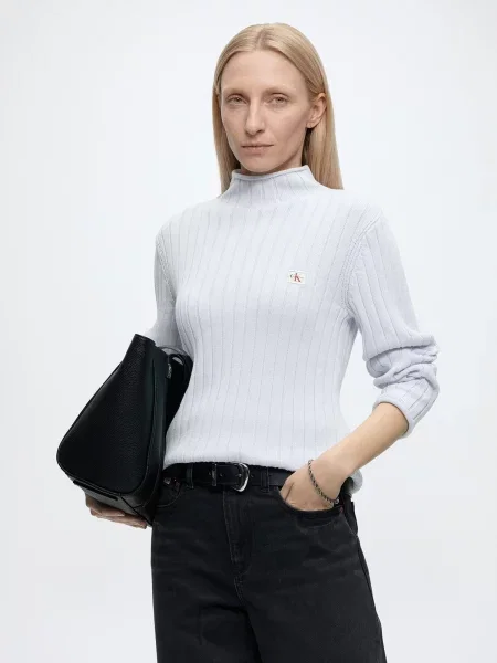 Calvin Klein Jeans Sveter pastelovo modrá