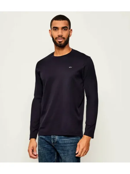 Hosszú ujjú póló Paul&shark sötétkék