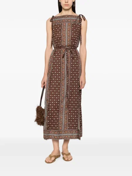 Rochie midi Dôen maro