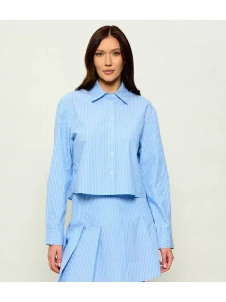 Hugo Blue Cămașă Epic_B | Cropped Fit albastru