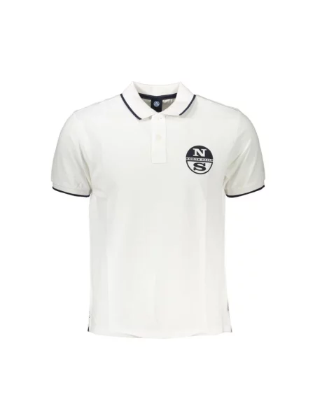 Koszulka polo North Sails z krótkim rękawem biała