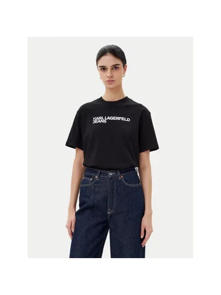 KARL LAGERFELD JEANS Majica / bijela crna