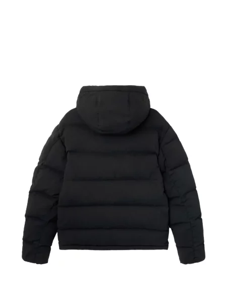 Geacă Stone Island de lână cu strasuri negru