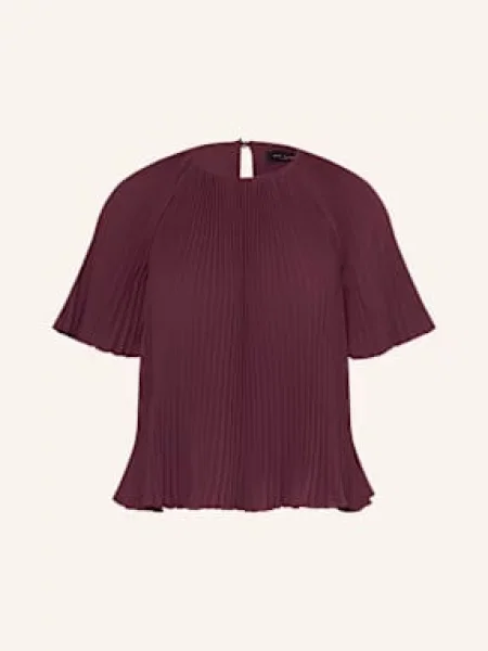 Ted Baker Halenka Agara S Plisováním tmavě červená