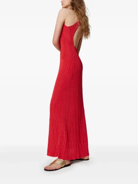 Rochie Twinset tricotate de costum roșu