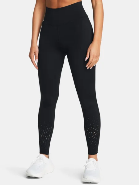 Olcsóbban. Under Armou Launch Elite fekete/fényvisszaverő női futó leggings. Méret: L fekete