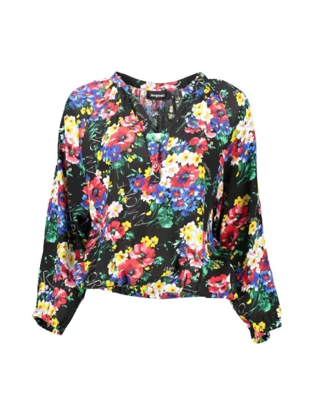 Koszulka Desigual z długim rękawem czarna