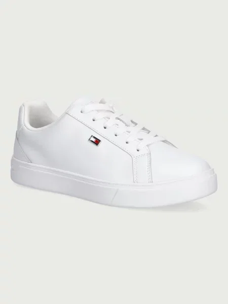 Tommy Hilfiger FLAG COURT SNEAKER sneakers pentru femei din piele alb