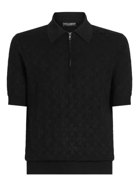 Polo Dolce & Gabbana din jacard negru