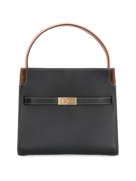 Torebka skórzana Tory Burch skórzana czarna