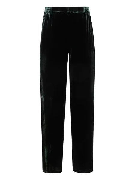 Pantaloni Bianco Levrin de catifea verde