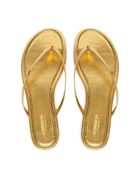 Lauren Ralph Lauren usnjene japonke Raquel zlata