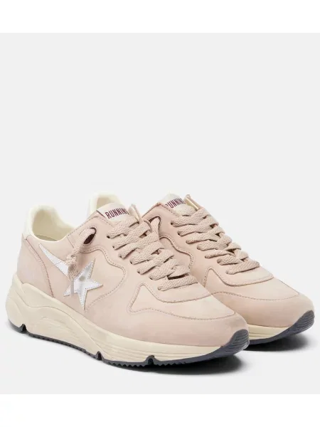Pantofi alergare Golden Goose Running Sole din piele alergare roz